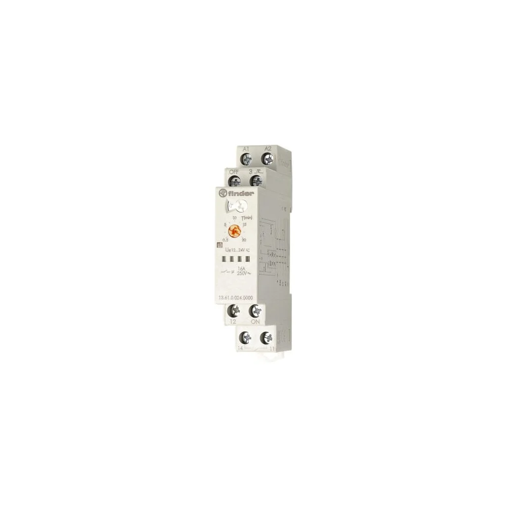 Multif.pas/mono releu stabil + resetare 17,5mm.șină m. 1CO 16A/12.24V AC 136100240000