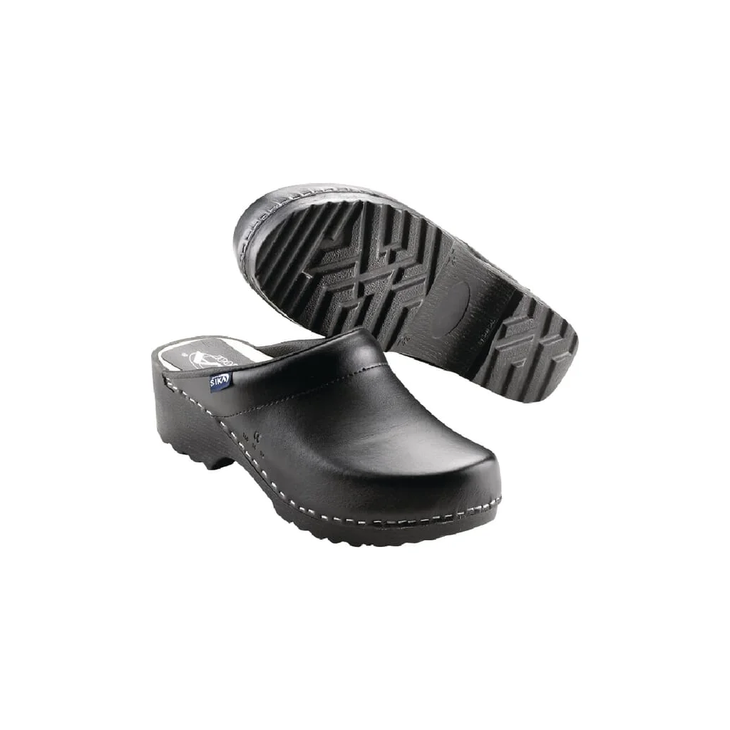 Saboti negri mărimea 45.5 model tradițional 148 Sika 148B45