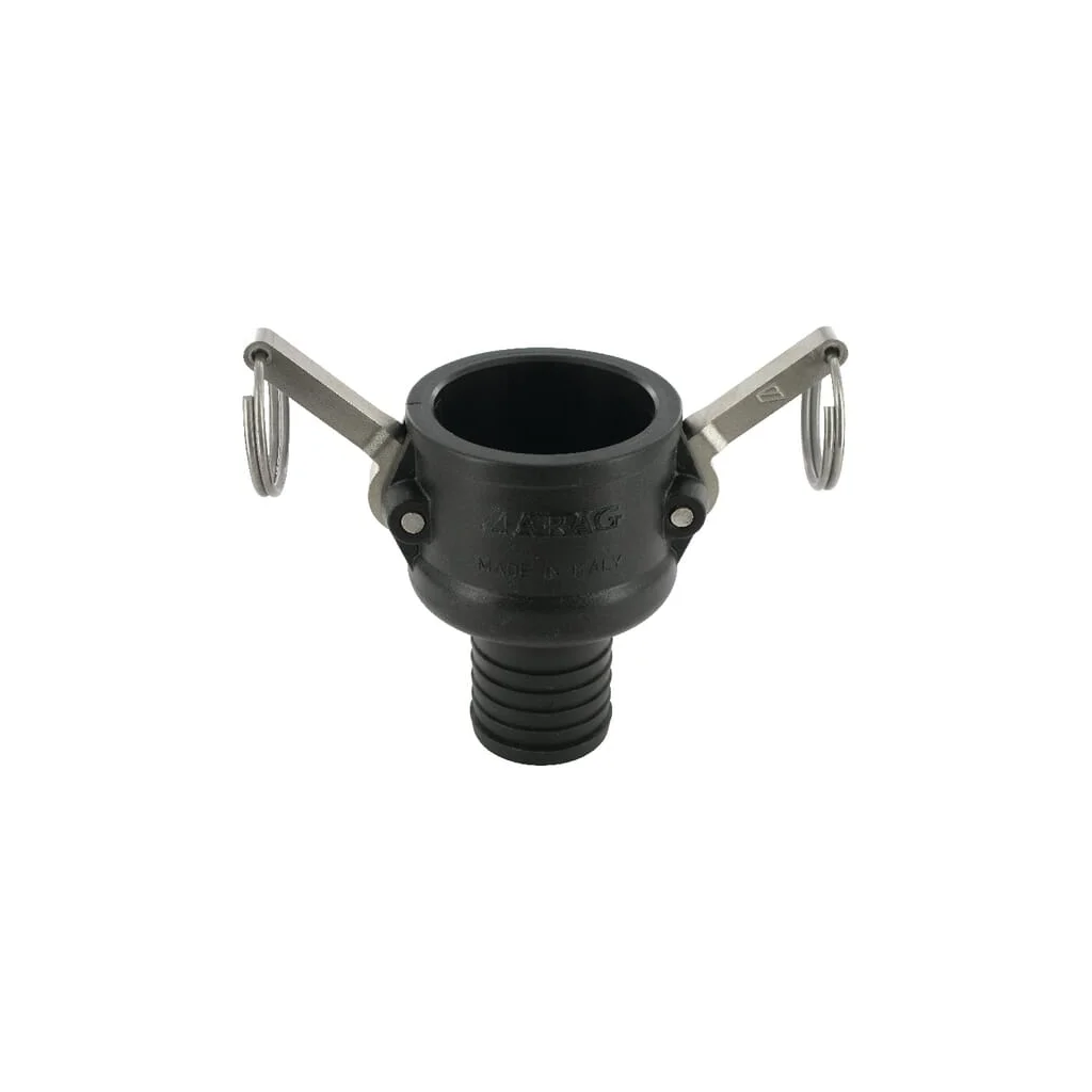 Cuplă Camlock tip C 1 1/2", conexiune furtun, polipropilenă 18106C