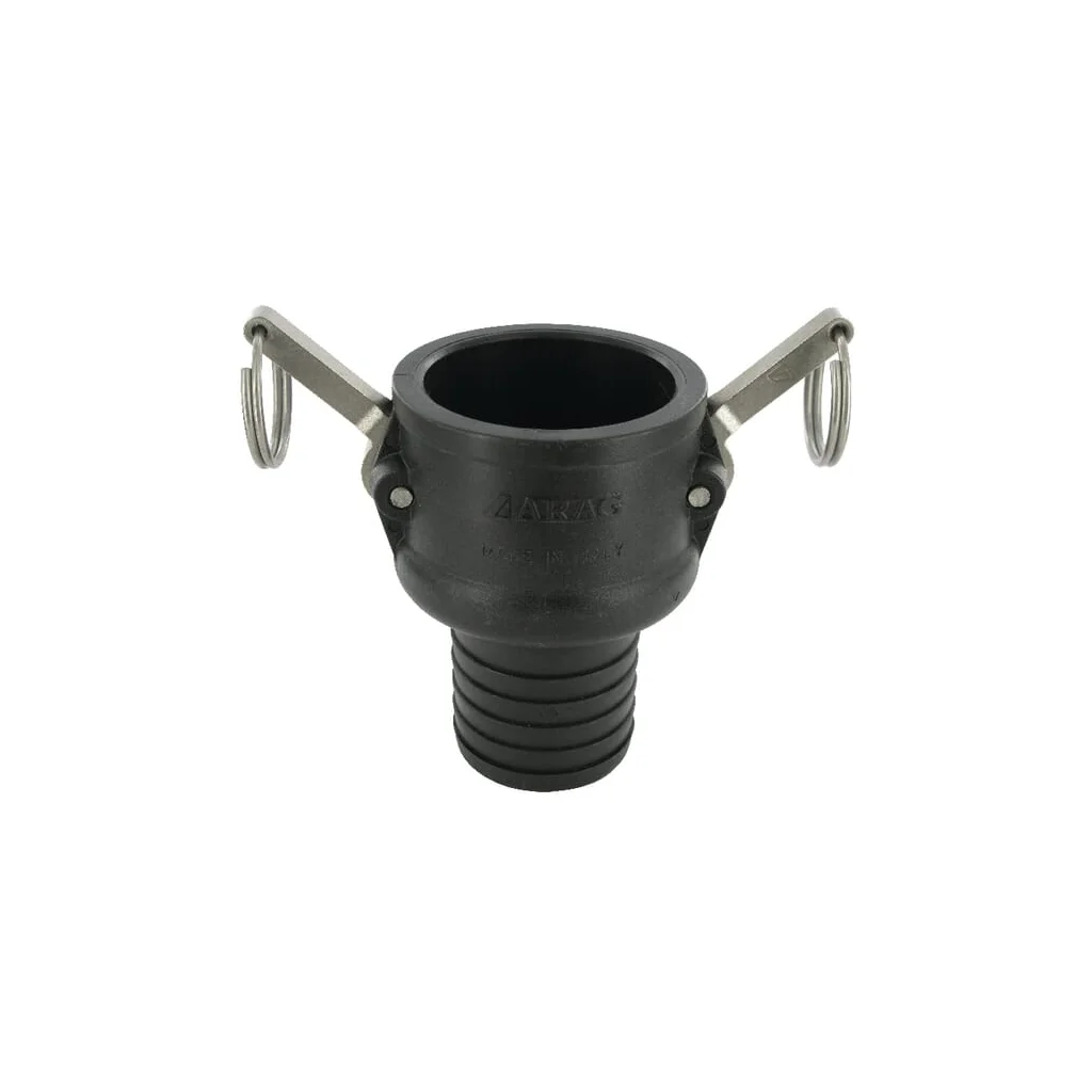 Cuplă Camlock tip C 2", conexiune furtun 53mm, polipropilenă 18107C53