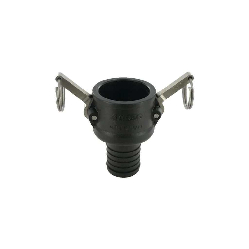 Cuplă Camlock tip C 1 1/2", conexiune furtun 40mm, polipropilenă 18106C40