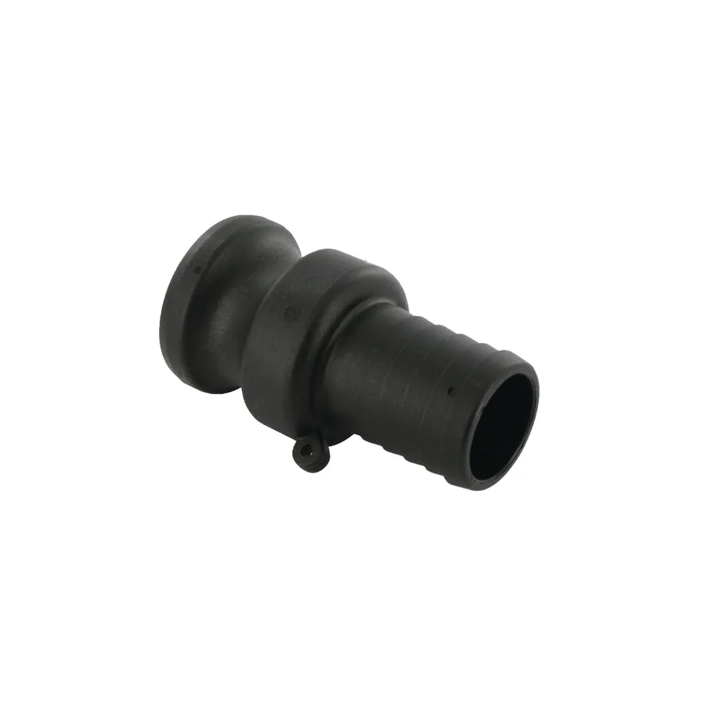 Cuplă Camlock tip E 1 1/4", conexiune furtun, polipropilenă 18105E