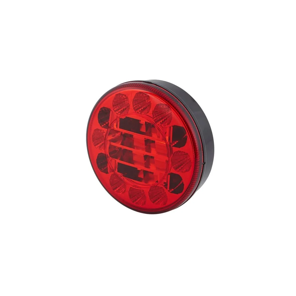 Proiector de ceață LED, rotund, 10/30V, roșu, prindere cu șurub, diametru 122mm, 24 LED-uri, Hella ValueFit 2NE357027031