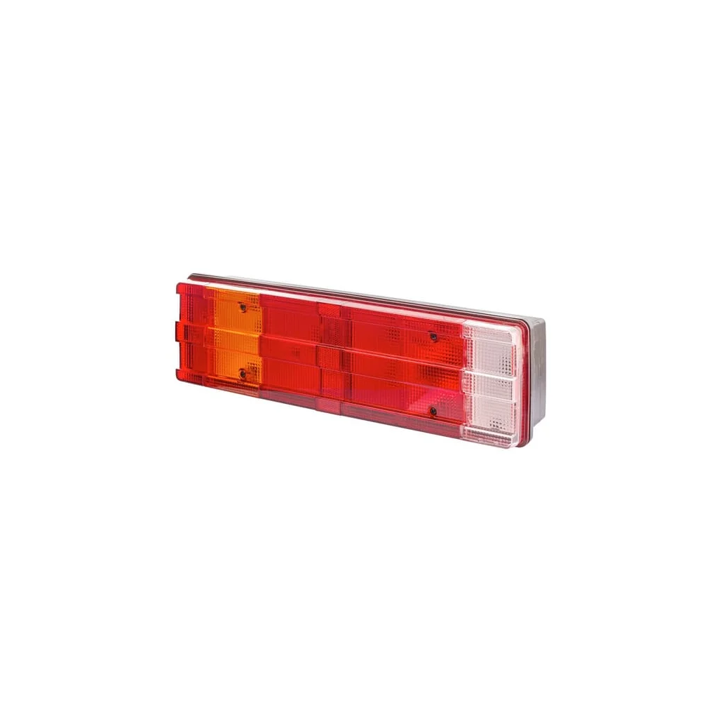 Stop spate LH rectangular, 12/24V, galben/transparent/roșu, prindere cu șuruburi, 465x54x134mm, Hella 2VD008204111