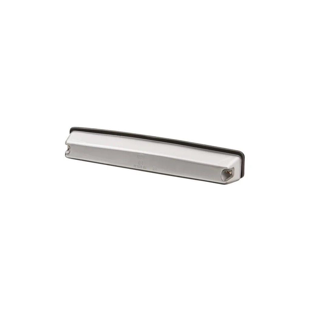 Lumină număr înmatriculare 5W, rectangulară, 12/24V, albă, prindere cu șuruburi, 260x39x45mm, Hella 2KA001610001
