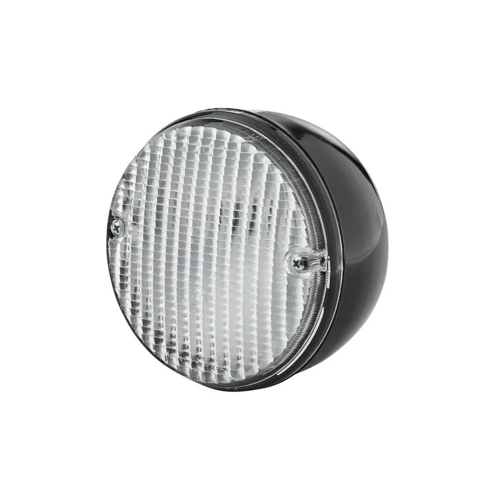 Lumină de mers înapoi rotundă, 12/24V, albă, prindere cu șurub, diametru 140mm, Hella 2ZR001423001
