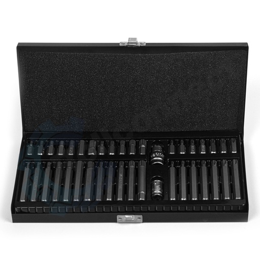 Trusa biți torx, hex și spline 40 piese