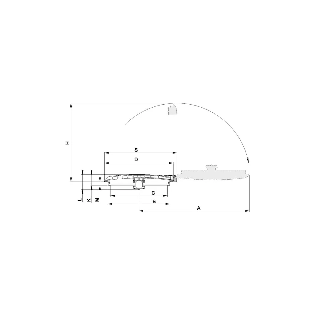 Capac rabatabil fixare sus 356041