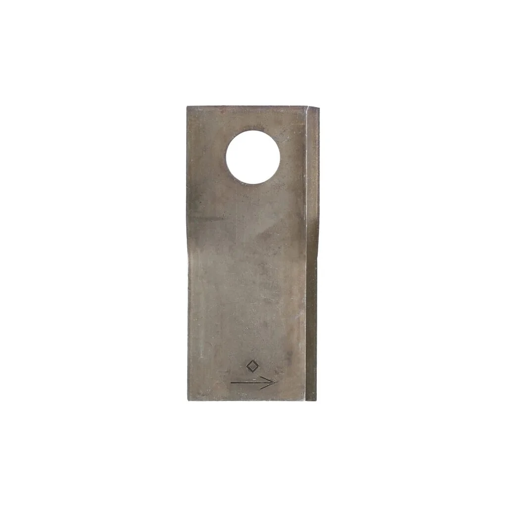 Lamă cositoare stânga 108x47x4mm orificiu 19mm pachet 25 buc. potrivită pentru Pöttinger 434985KR