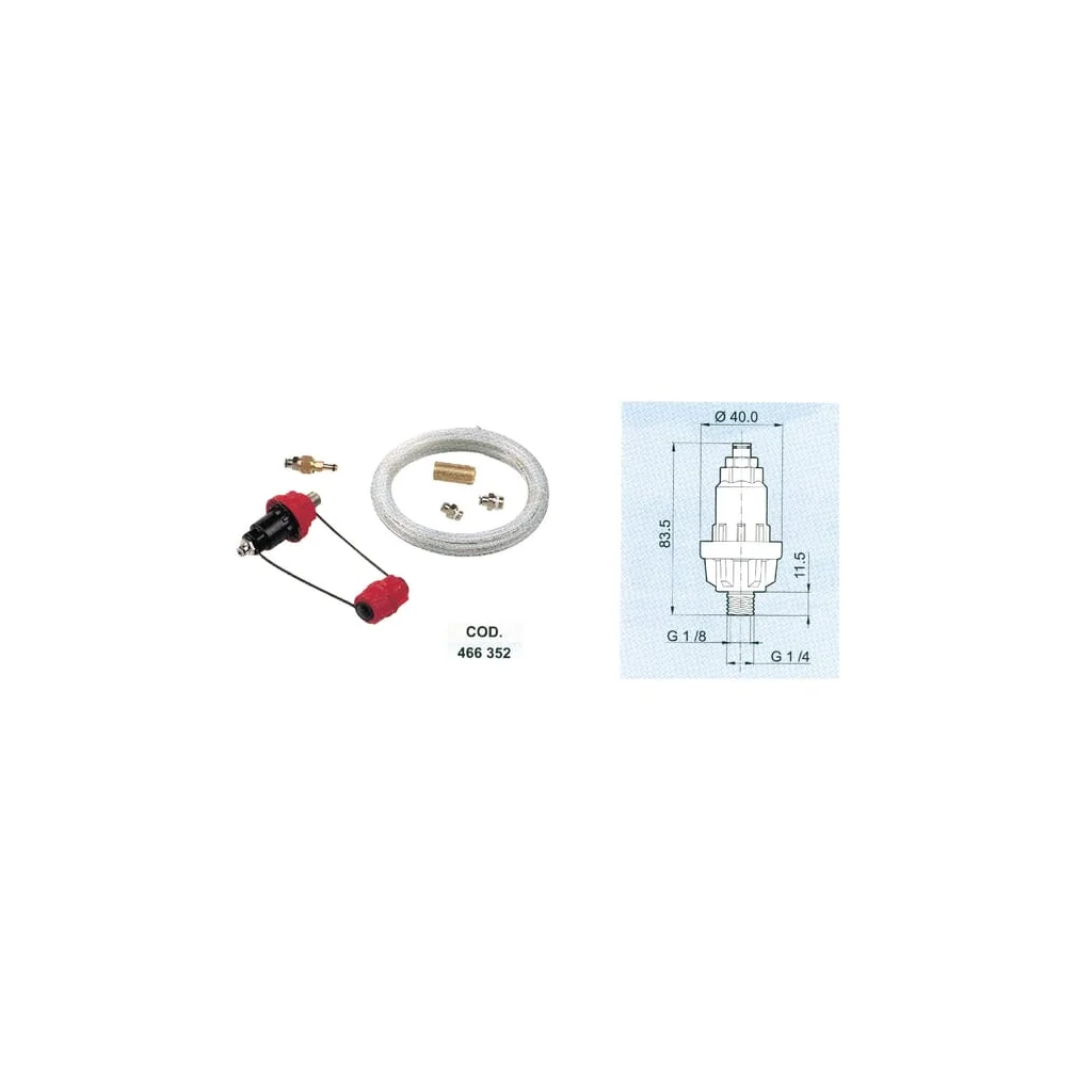 Set manometru 1/4" 466352
