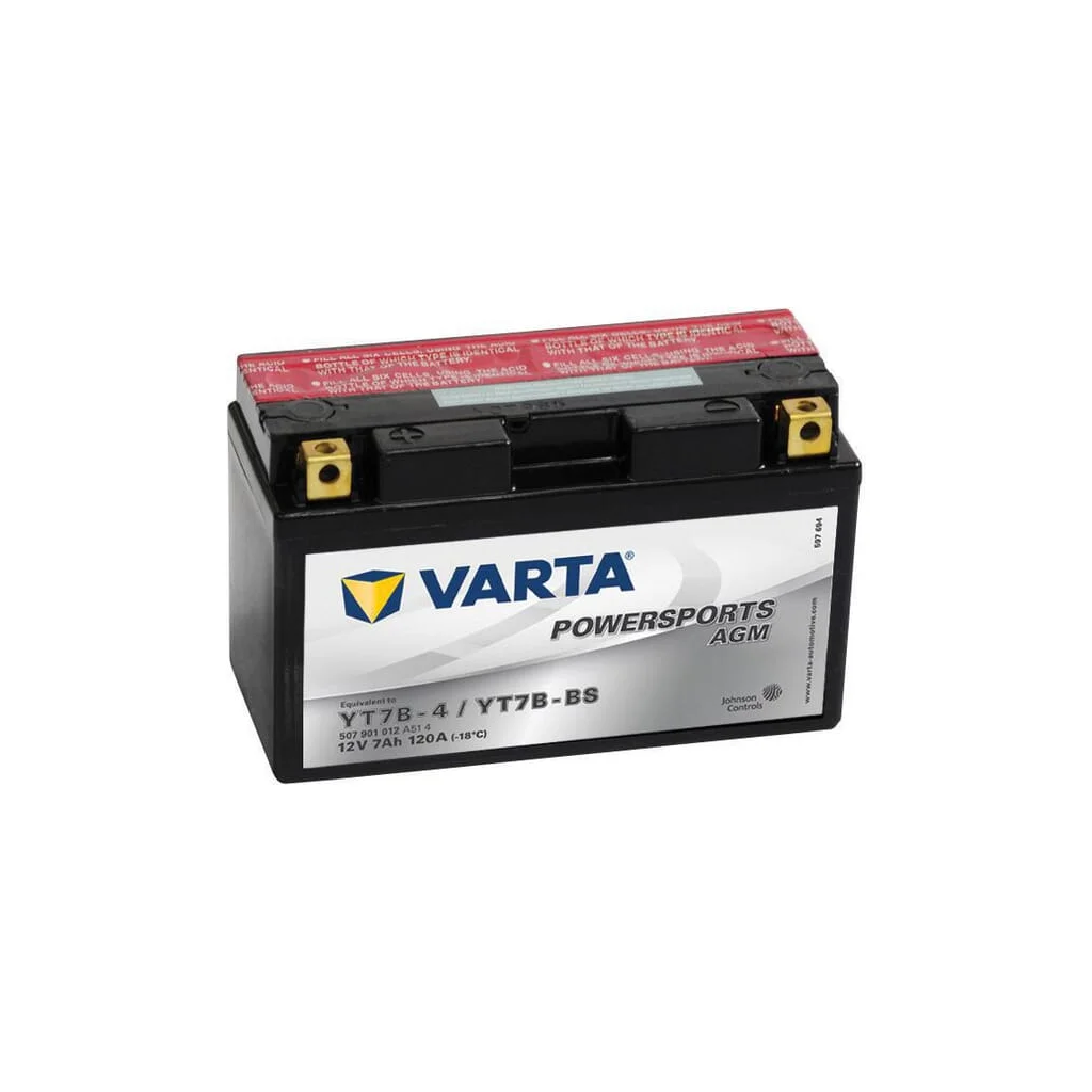 Baterie 12V 7Ah 120A AGM Powersports VARTA 507901012I314PS