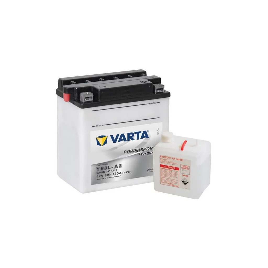 Baterie 12V 9Ah 130A Powersports Freshpack VARTA 509016013I314PS