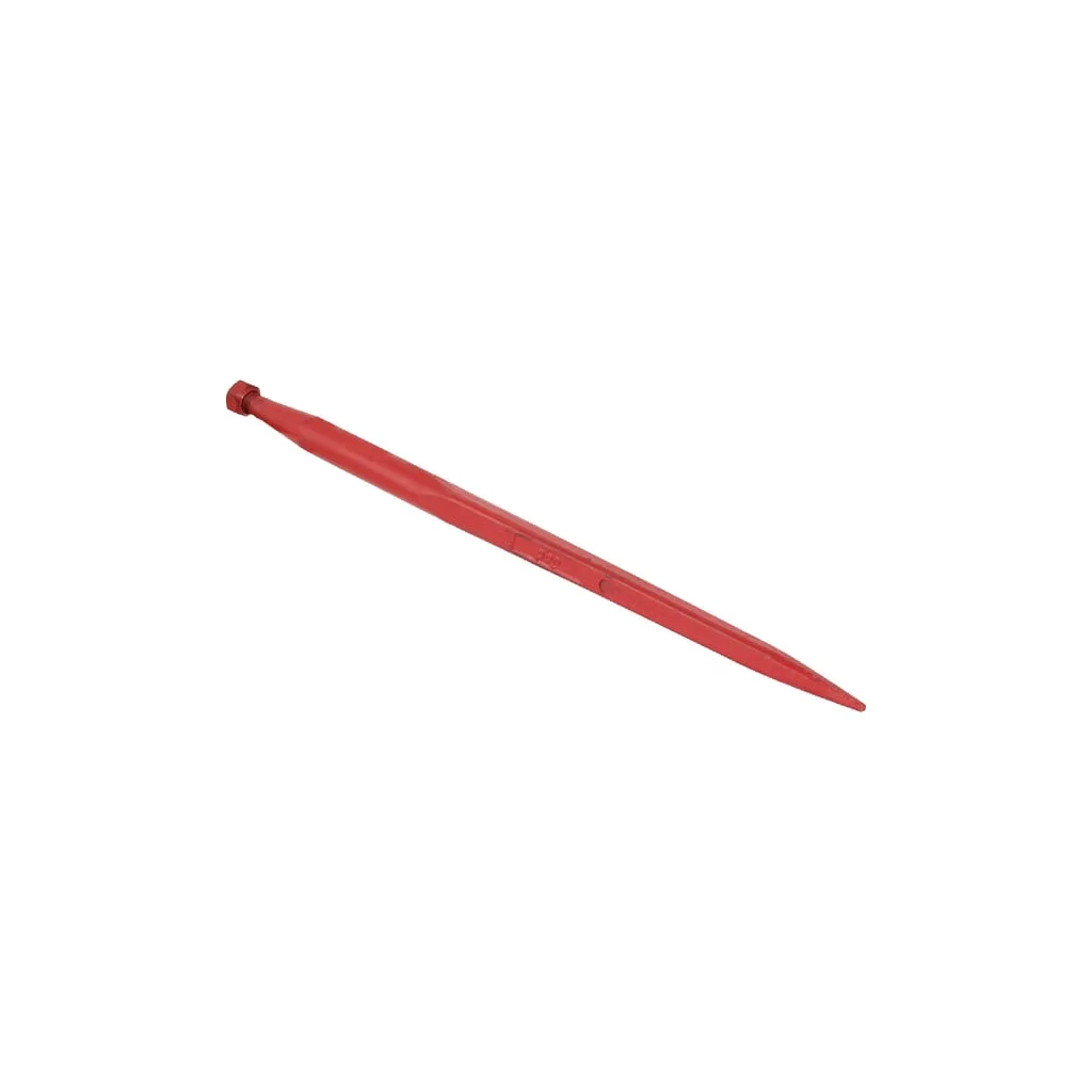 Dinte încărcător drept profil pătrat 45x980mm piuliță M28x1,5mm vârf ascuțit roșu gopart 519398028