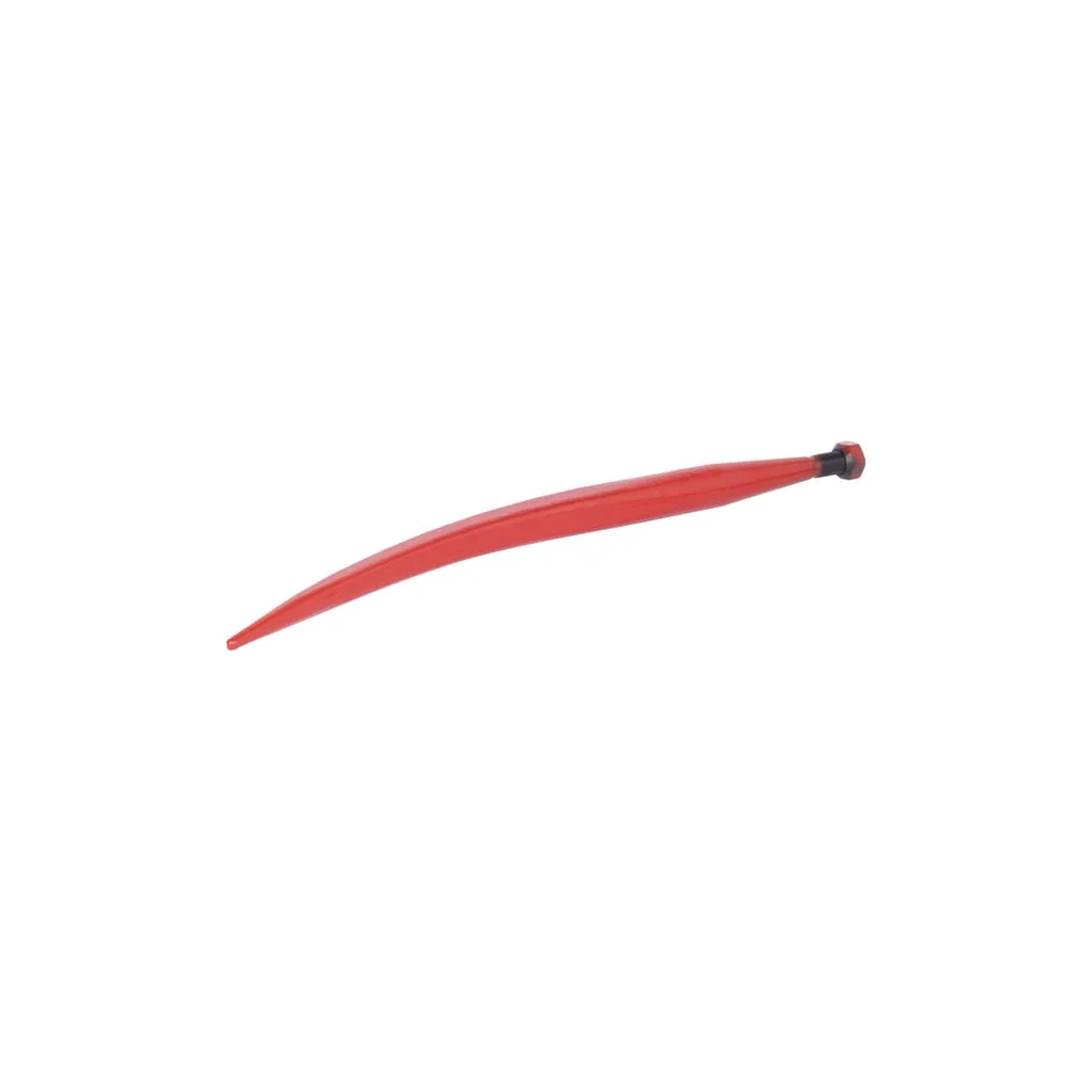 Dinte încărcător curbat profil pătrat 35,5x585mm piuliță M20x1,5mm vârf ascuțit roșu 519360021