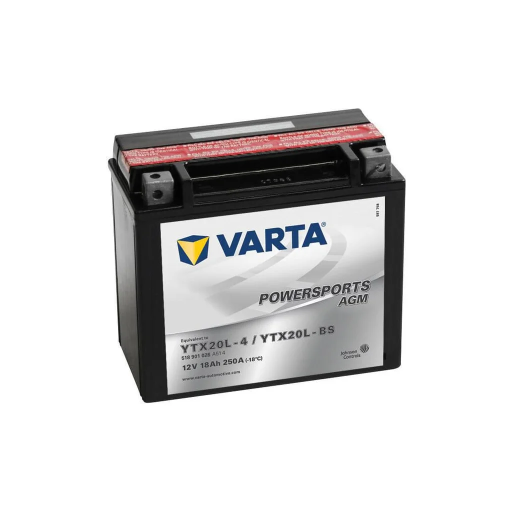 Baterie 12V 18Ah 250A AGM Powersports VARTA 518901025I314PS