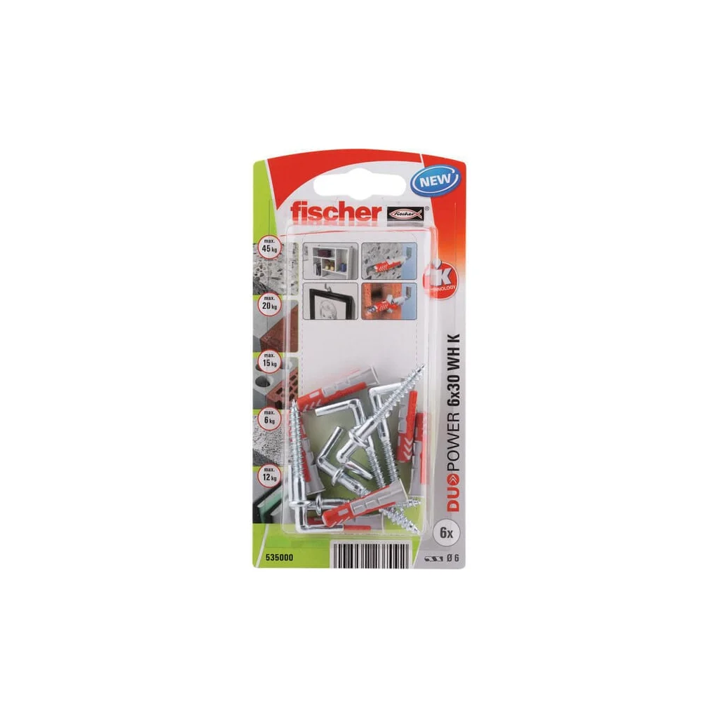 Plug Duopower 10x50 WH K 2 buc 535002
