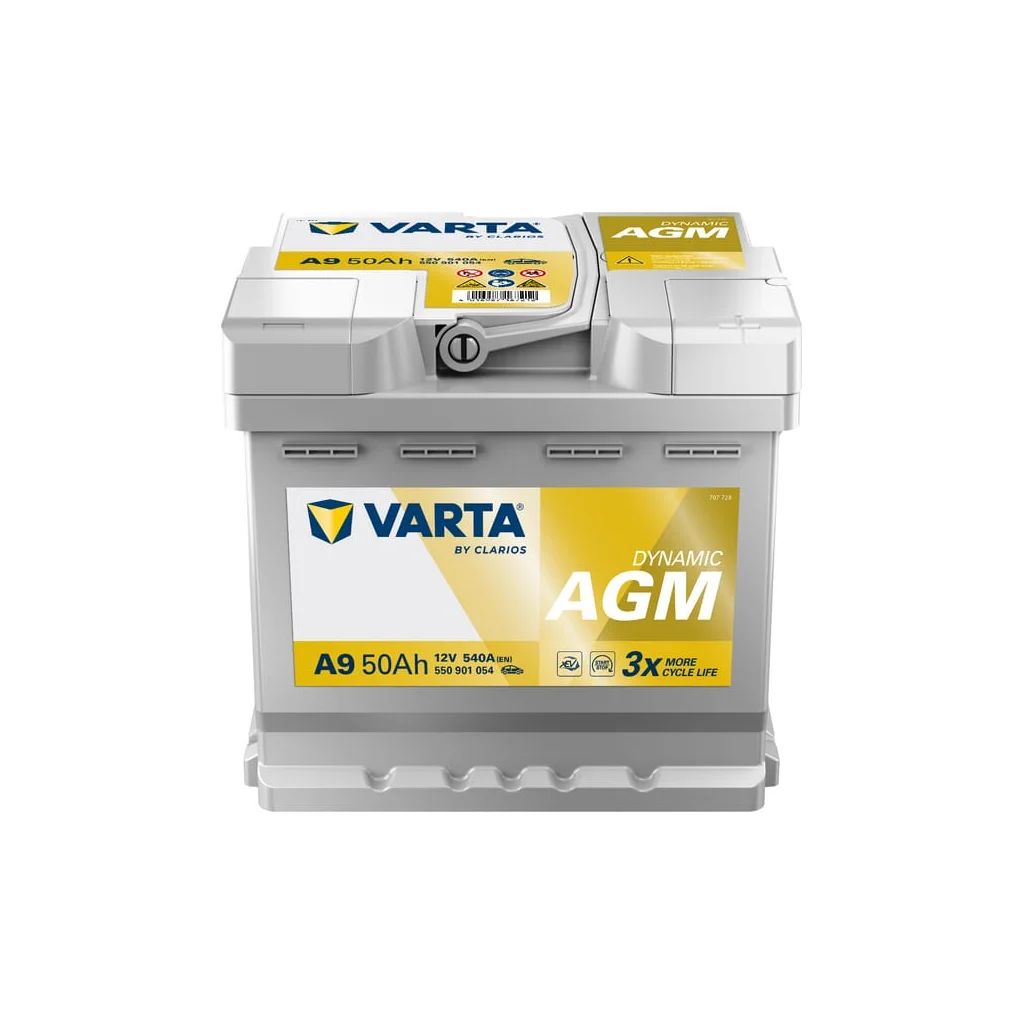 Baterie 12V 50Ah 540A A9 VARTA Dynamic AGM 550901054
