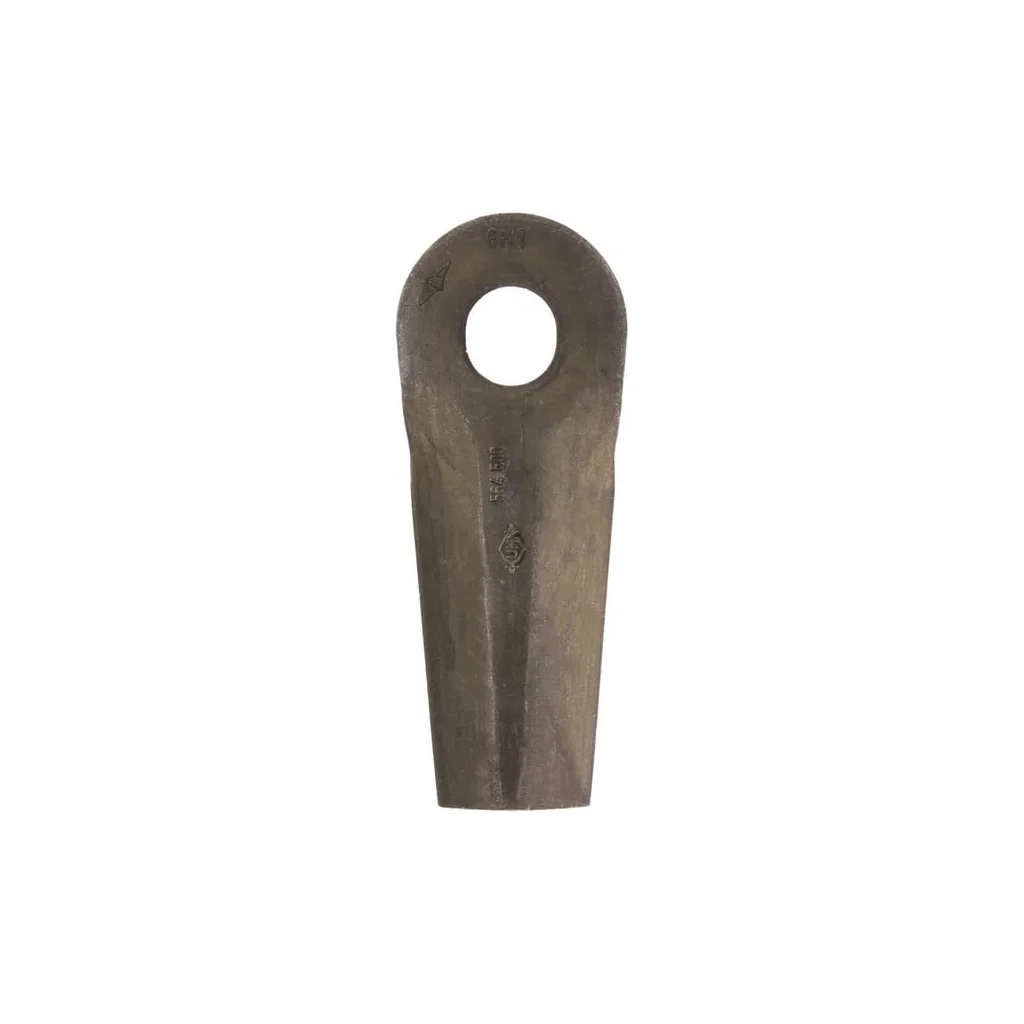 Lamă cositoare stânga/dreapta 129x50x4mm orificiu 20,5x18,5mm oval pachet 25 buc. potrivită pentru Kuhn/John Deere 56450000