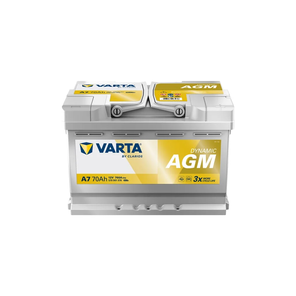 Baterie 12V 70Ah 760A A7 VARTA Dynamic AGM 570901076