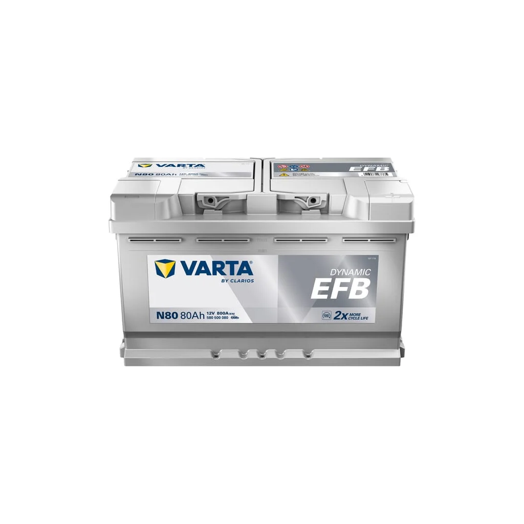 Baterie 12V 80Ah 800A N80 VARTA Dynamic EFB 580500080