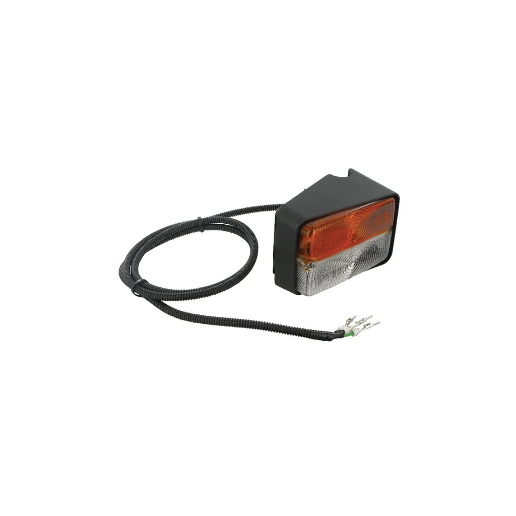 Lumină de direcție și poziție RH rectangulară, 12V, chihlimbar/transparentă, fixare cu șuruburi, Cobo 0307530000