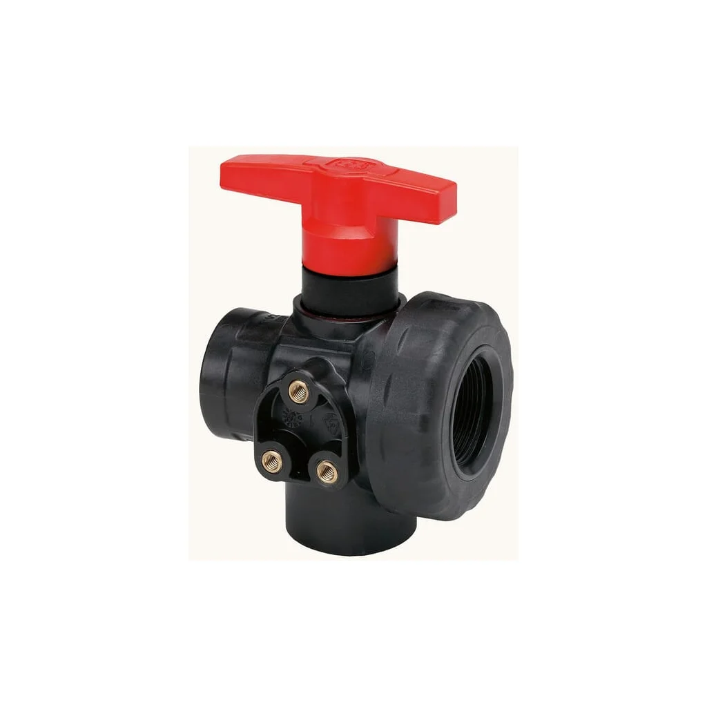 Supapă cu bilă, 3 căi, 1 1/4", montare pe panou 8218301GEO