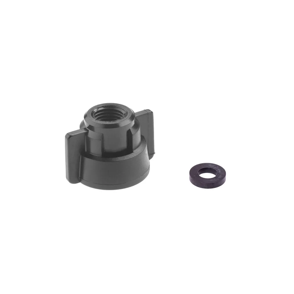 Capac duză baionetă filetat negru cu garnitură 25 buc. Geoline 8253047P025