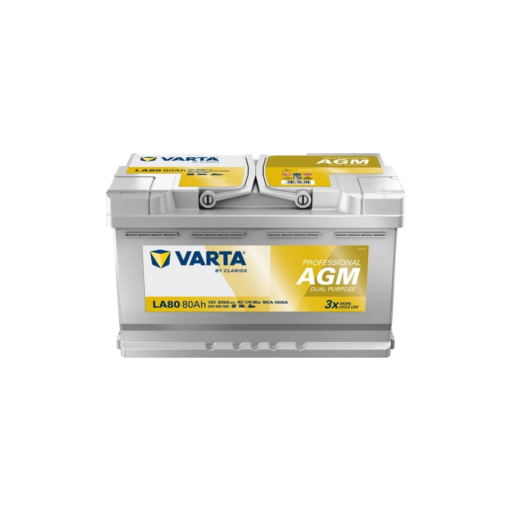 Baterie 12V 80Ah 800A LA80 VARTA Professional Dual Purpose AGM 840080080