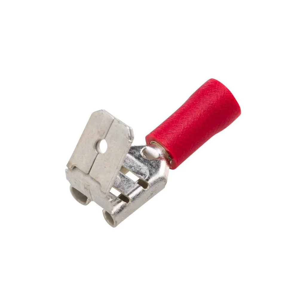 Lamă terminală mamă, roșie, 0.5-1mm² 6.3x0.8mm, blister (50x), Hella 8KW700143003