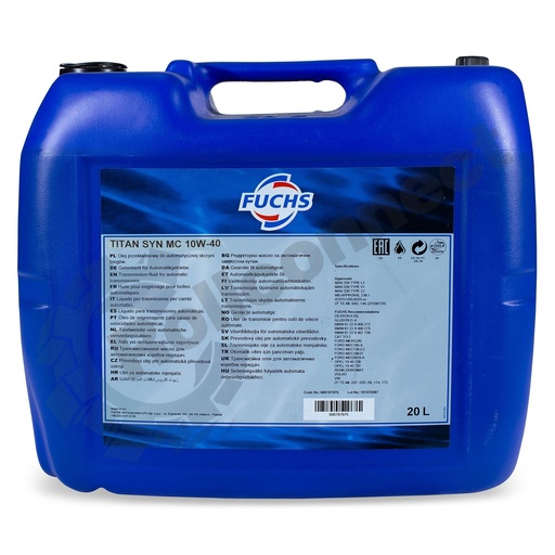 Ulei motor TITAN SYN MC 10W-40, 20L FUCHS
