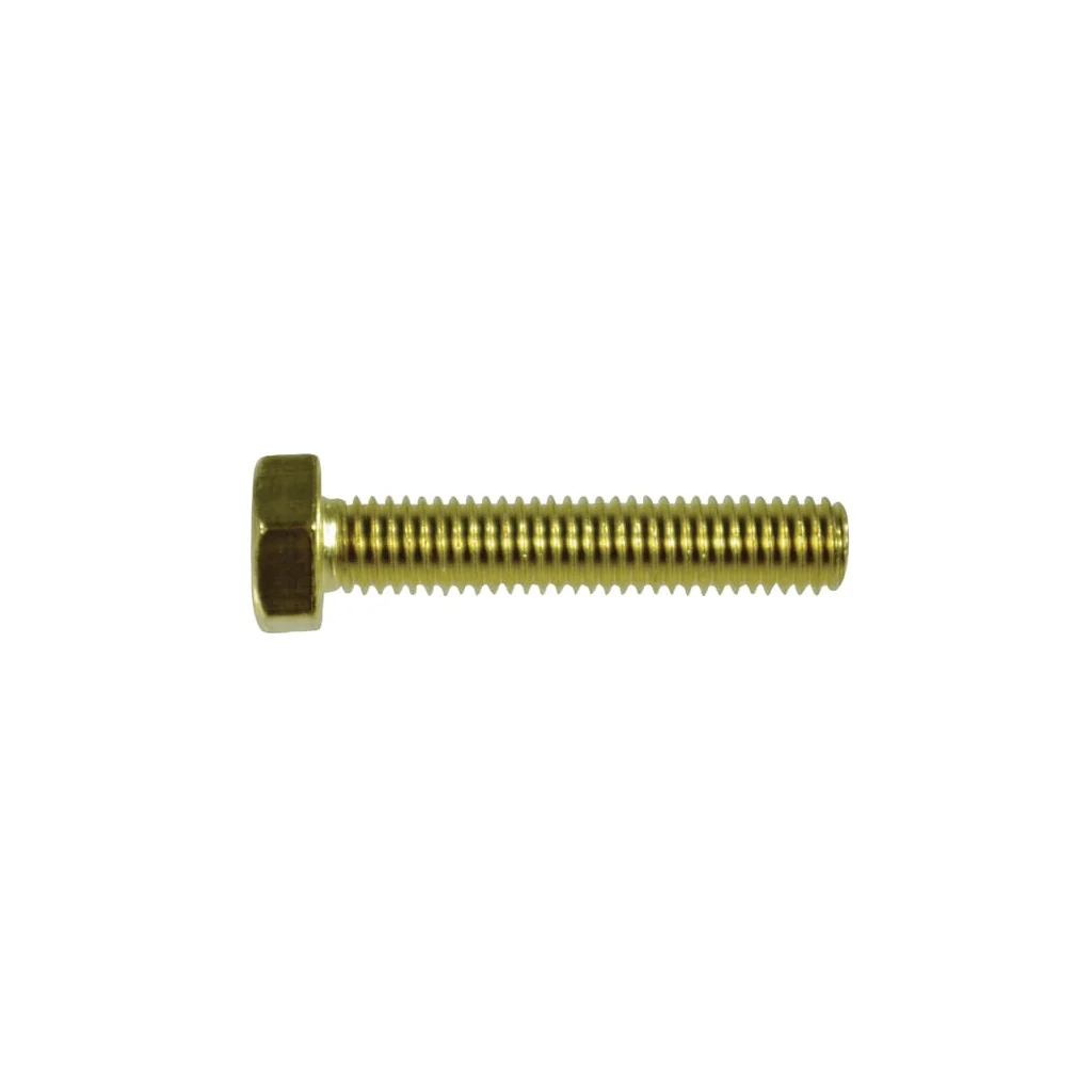 Șurub cap hexagonal DIN933 ISO4017 M6x1x25mm alamă 933625MS