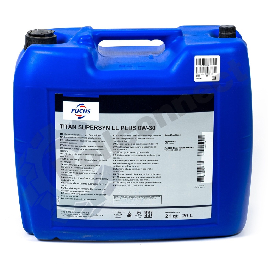 Titan Supersyn LONGLIFE PLUS SAE 0W-30 20L