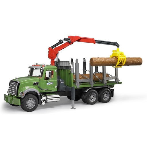 Camion Mack Granite cu remorca lemne