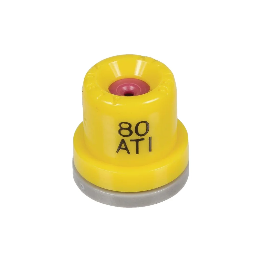 Duză conică goală pentru injecție de aer ATI 80° 02 galben ceramic Albuz ATI8002